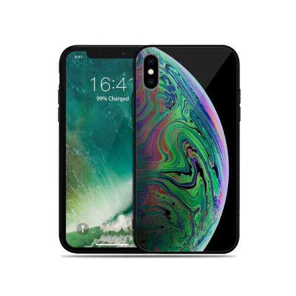 

TPU+Glass чехол Planet для iPhone XS (5.8" ) (Зеленый) (680629)