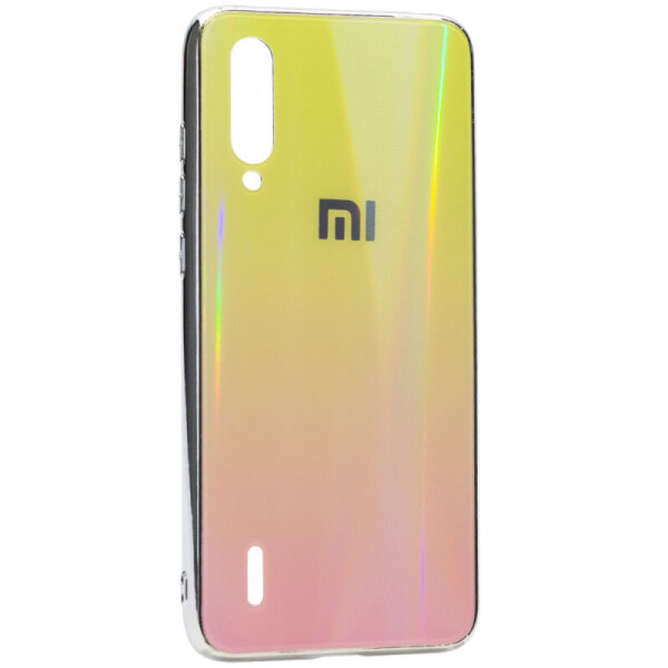 

TPU+Glass чехол Gradient Aurora с лого для Xiaomi Mi 9 Lite (Розовый) (743664)