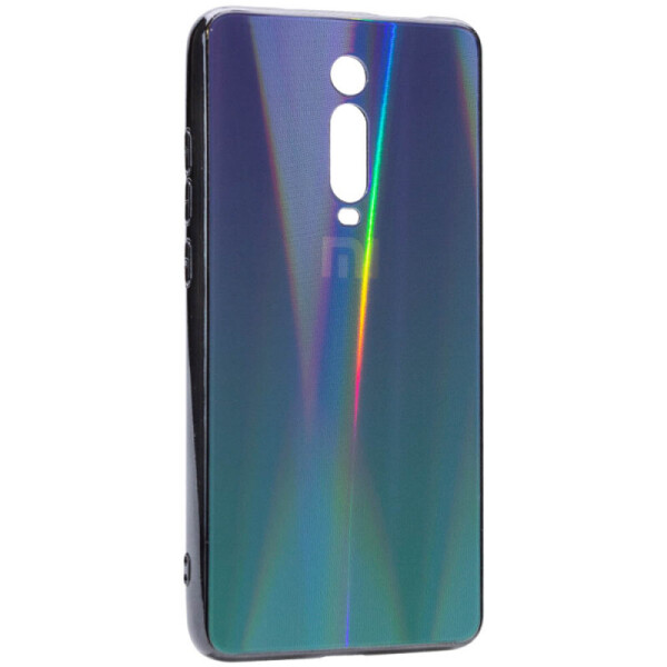 

TPU+Glass чехол Gradient Aurora с лого для Xiaomi Mi 9T (Черный) (743684)