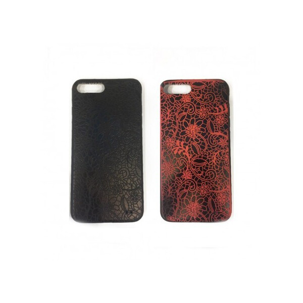 

TPU чехол Secret Case Series для iPhone 8 plus (5.5") (Цветы / Черный) (60399)