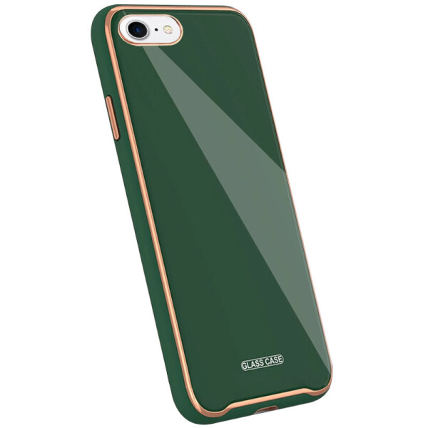 

TPU+Glass чехол Venezia для iPhone 7 (4.7'') (Зеленый / Dark Green) (923288)