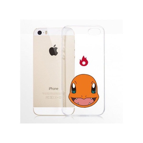 

Прозрачный силиконовый чехол "Pokemon Go" для iPhone 5S (Charmander / face) (51076)