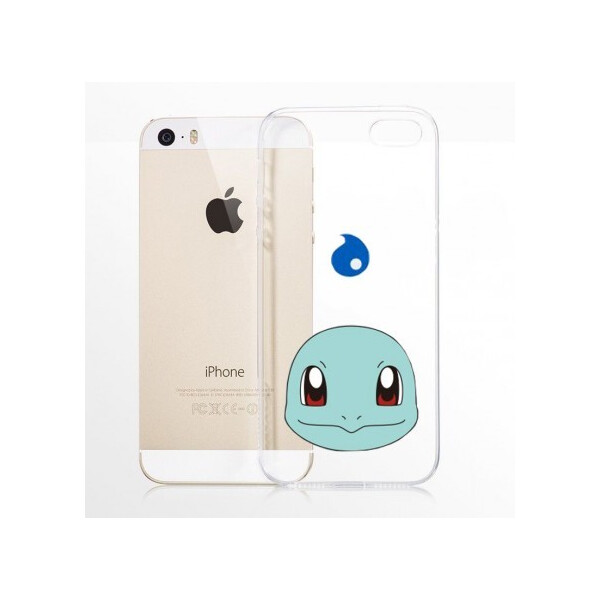 

Прозрачный силиконовый "Pokemon Go" для Apple iPhone 5S (Squirtle / face)