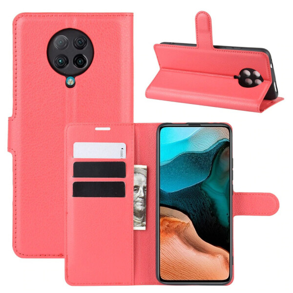 

Чехол Luxury для Xiaomi Redmi K30 Pro книжка красный