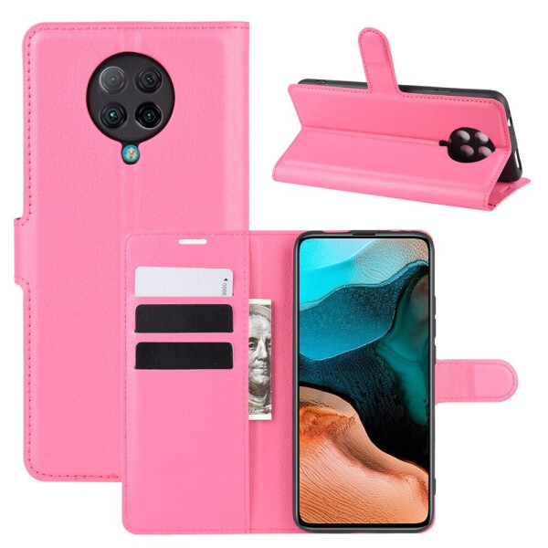 

Чехол Luxury для Xiaomi Redmi K30 Pro книжка розовый