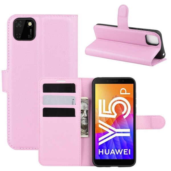 

Чехол Luxury для Huawei Y5p книжка светло-розовый