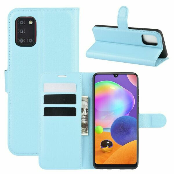 

Чехол Luxury для Samsung Galaxy A31 (A315) книжка голубой