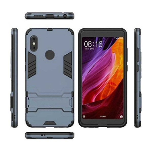 

Ударопрочный чехол-подставка Transformer для Xiaomi Redmi Note 5 Pro (Металл / Gun Metal) (574530)