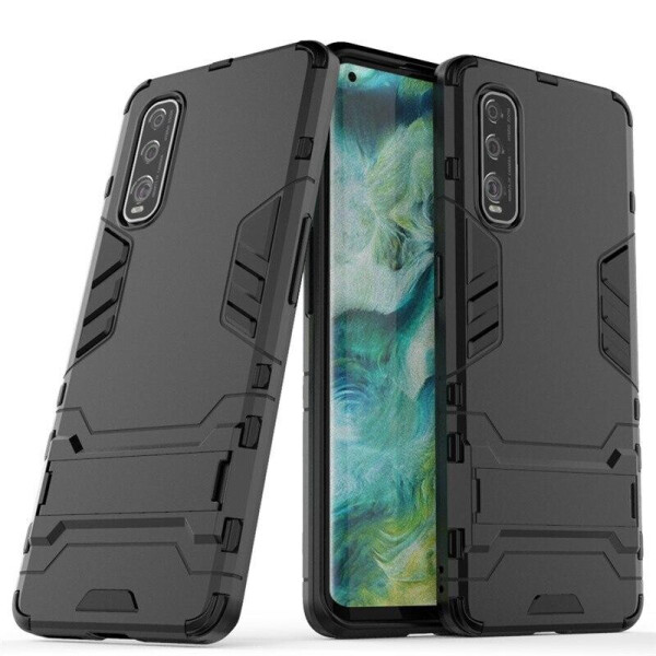 

Чехол Hybrid case для Oppo Find X2 бампер с подставкой черный