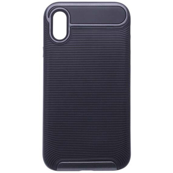 

TPU+PC чехол Deen Waves для iPhone XS (5.8") (Черный / Серый) (478166)