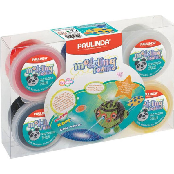 

Масса для лепки Paulinda Modeling foam 6*75мл PL-072505
