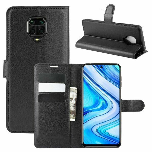 

Чехол Luxury для Xiaomi Redmi Note 9 Pro Max книжка черный