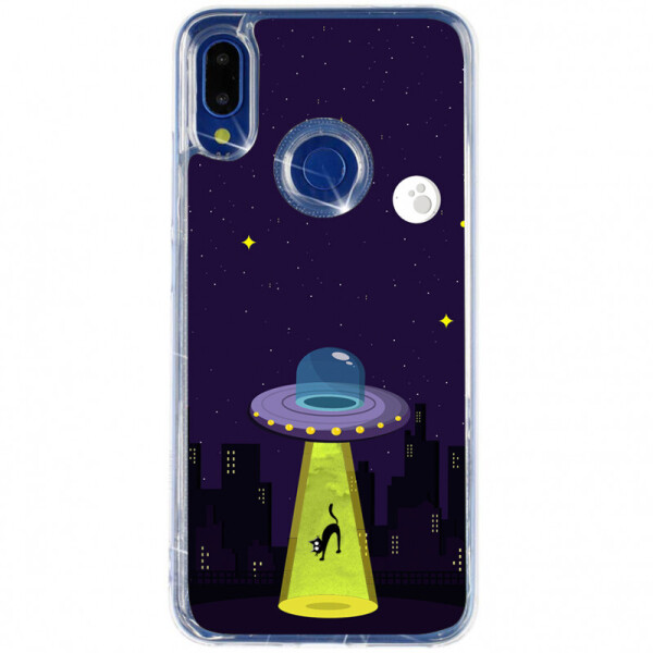 

TPU+PC чехол Deen CrystalRing под магнитный держатель для Samsung Galaxy A20 A205F (Бесцветный / Темно-синий) (746670)