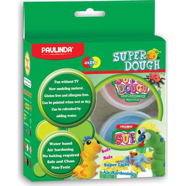 

Масса для лепки Paulinda Super Dough 4*28г буклет "Шаг за шагом-Животные" PL-081185