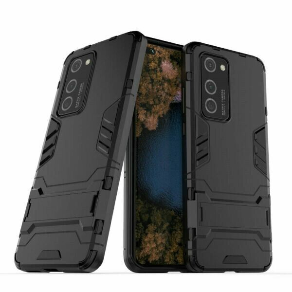

Чехол Hybrid case для Huawei P40 Pro бампер с подставкой черный