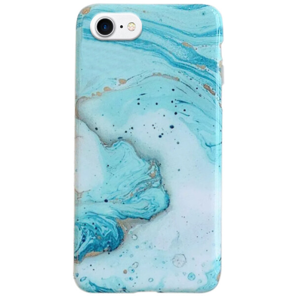 

TPU чехол Мрамор для iPhone 8 (4.7") (Голубой) (873544)