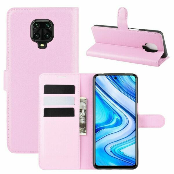 

Чехол Luxury для Xiaomi Redmi Note 9 Pro Max книжка светло-розовый