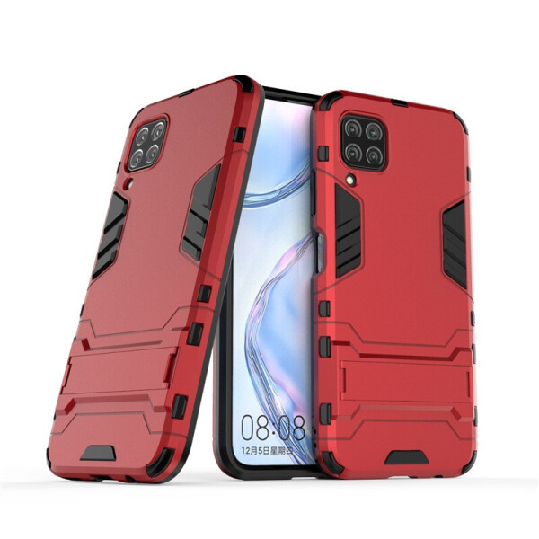 

Чехол Hybrid case для Huawei P40 Lite бампер с подставкой красный