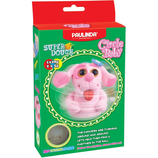 

Масса для лепки Paulinda Super Dough Circle Baby Собака заводной механизм розовая PL-081177-5