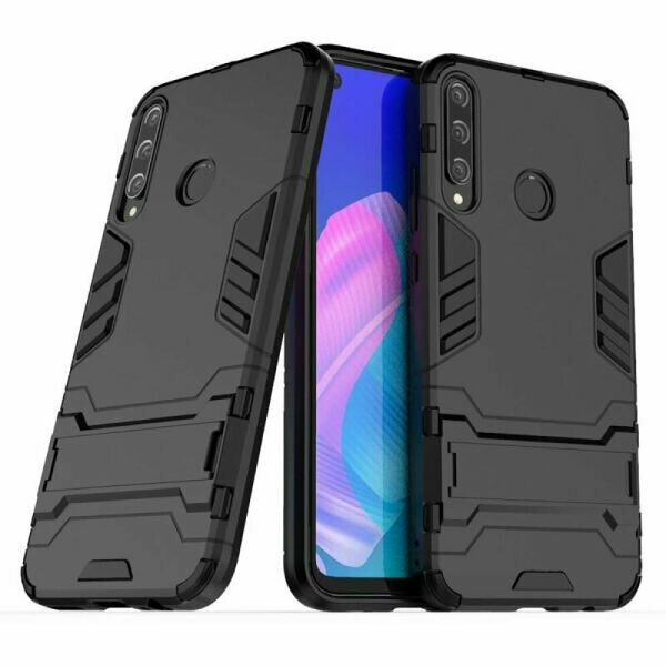 

Чехол Hybrid case для Huawei P40 Lite E бампер с подставкой черный