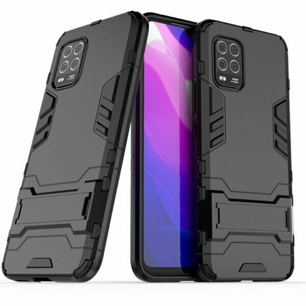 

Чехол Hybrid case для Xiaomi Mi 10 Lite бампер с подставкой черный