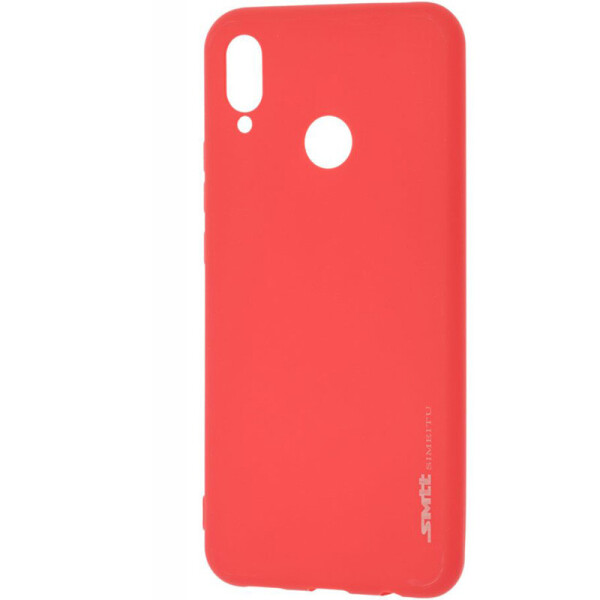 

TPU чехол матовый SMTT для Samsung Galaxy M20 (Красный (soft touch)) (686521)