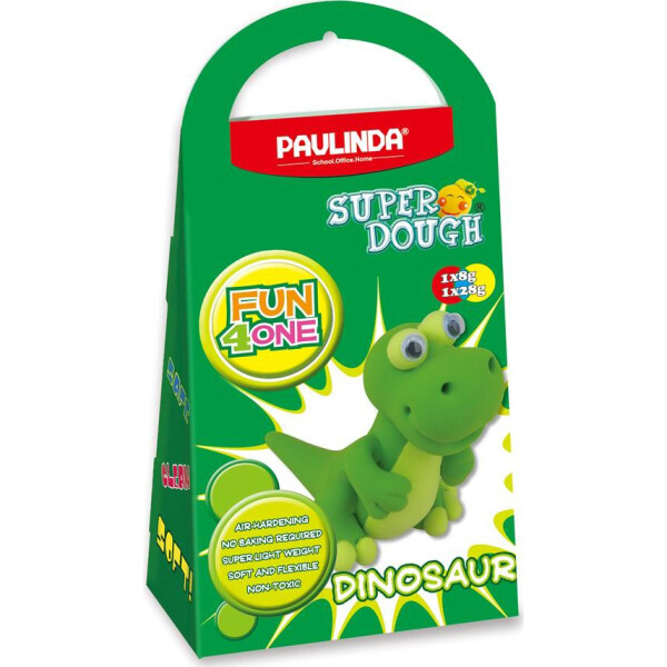 

Масса для лепки Paulinda Super Dough Fun4one Динозавр (подвижные глаза) PL-1567