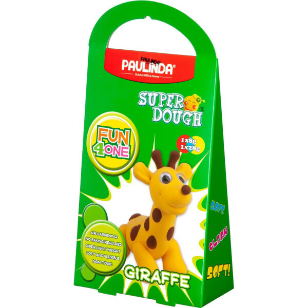 

Масса для лепки Paulinda Super Dough Fun4one Жираф (подвижные глаза)PL-1565