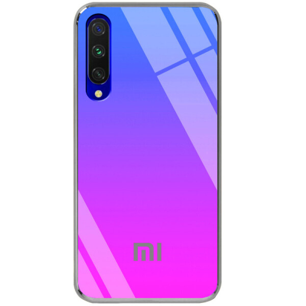 

TPU+Glass чехол Gradient Rainbow с лого для Xiaomi Mi CC9e (Синий) (737962)