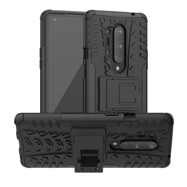 

Чехол Armored для OnePlus 8 Pro противоударный бампер с подставкой черный