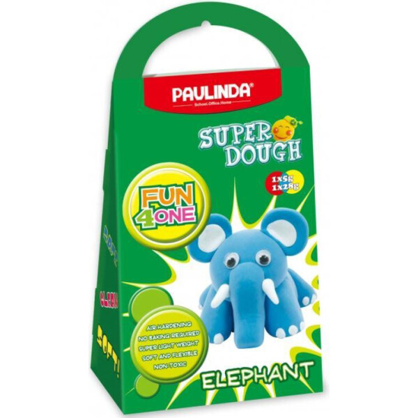 

Масса для лепки Paulinda Super Dough Fun4one Слоник (подвижные глаза) PL-1543