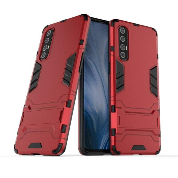 

Чехол Hybrid case для Oppo Reno3 Pro (5G) бампер с подставкой красный