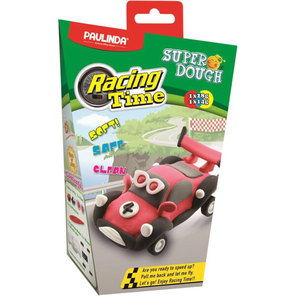 

Масса для лепки Paulinda Super Dough Racing time Машинка красная инерционный механизм PL-081161-4