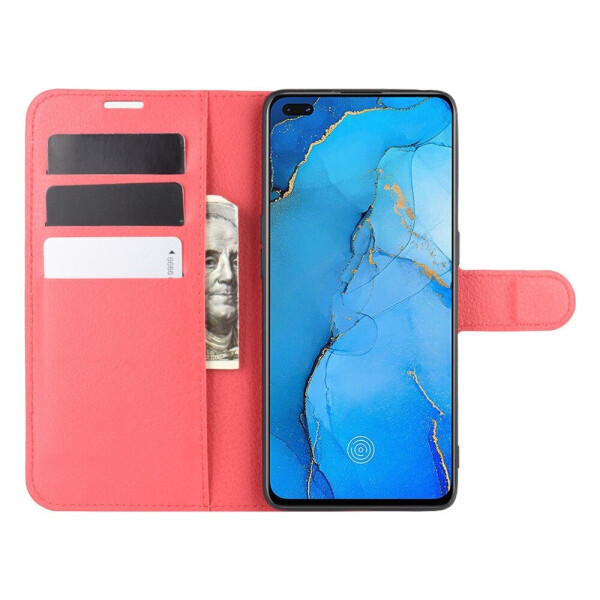 

Чехол Luxury для Oppo Reno3 Pro (5G) книжка красный