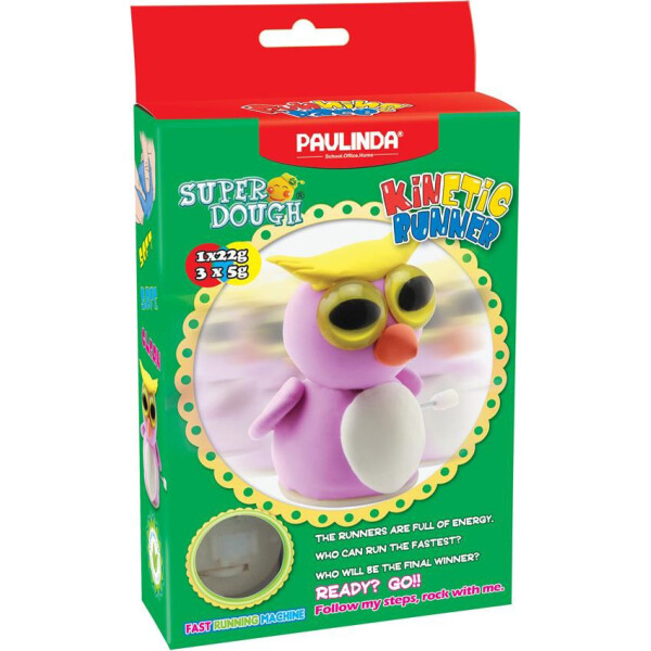 

Масса для лепки Paulinda Super Dough Running Race Сова заводной механизм PL-081183-4