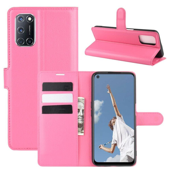 

Чехол Luxury для Oppo A72 книжка розовый