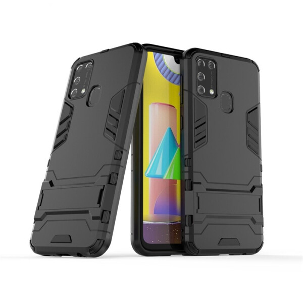 

Чехол Hybrid case для Samsung Galaxy M31 (M315) бампер с подставкой черный