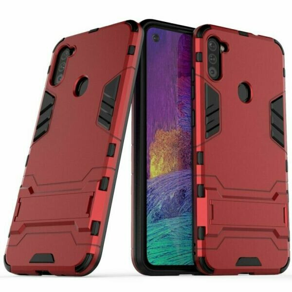 

Чехол Hybrid case для Samsung Galaxy M11 (M115) бампер с подставкой красный