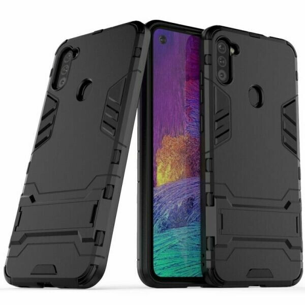 

Чехол Hybrid case для Samsung Galaxy M11 (M115) бампер с подставкой черный