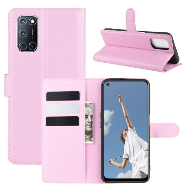 

Чехол Luxury для Oppo A72 книжка светло-розовый