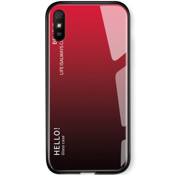 

TPU+Glass чехол Gradient HELLO для Oppo A92 (Красный) (926481)