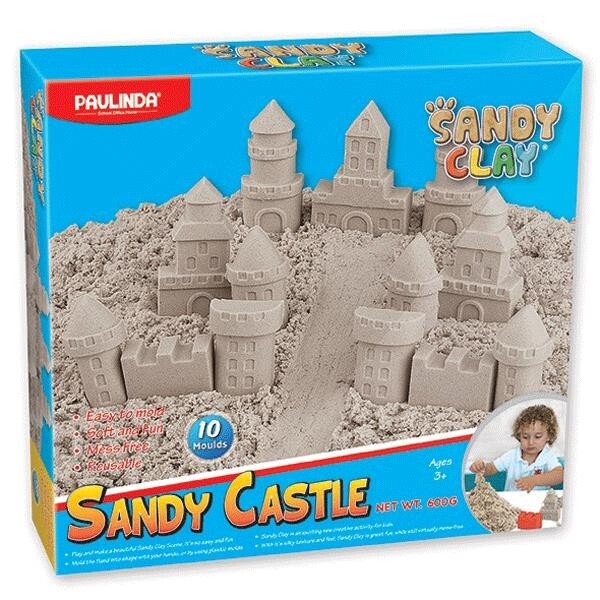 

Песок для творчества Paulinda Sandy clay Sandy Замок 600г 10 ед PL-140022