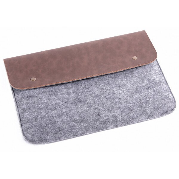 

Войлочный чехол-конверт с элементами кожи для MacBook 12 (Коричневый) (381675)