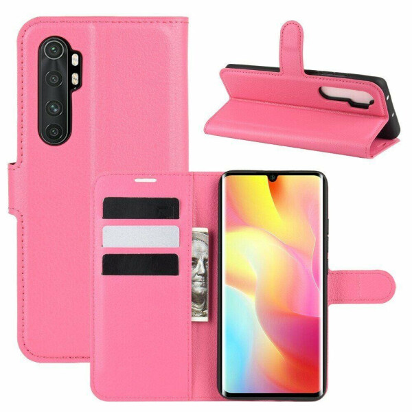 

Чехол Luxury для Xiaomi Mi Note 10 Lite книжка розовый