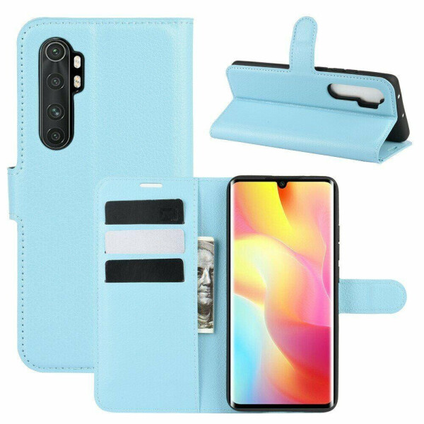 

Чехол Luxury для Xiaomi Mi Note 10 Lite книжка голубой