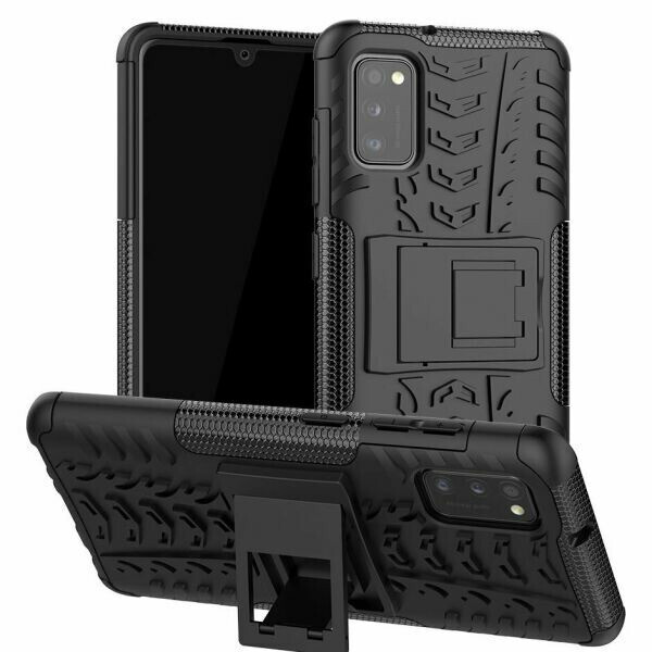 

Чехол Armored для Samsung Galaxy A41 (A415) противоударный бампер с подставкой черный
