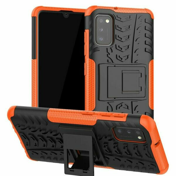 

Чехол Armored для Samsung Galaxy A41 (A415) противоударный бампер с подставкой оранжевый
