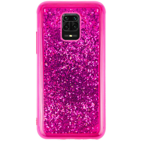 

TPU+PC чехол Sparkle (glitter) для Xiaomi Redmi Note 9 Pro (Малиновый) (911193)