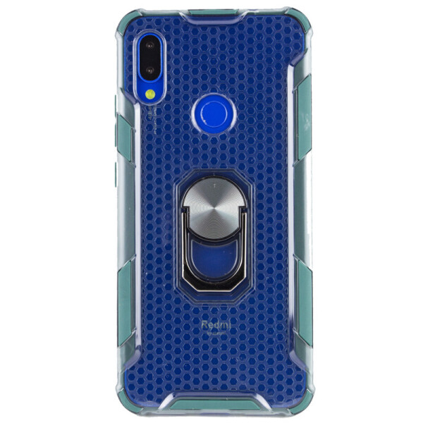 

Ударопрочный чехол SG Ring Color магнитный держатель для Xiaomi Mi 9 Lite (Темно-синий) (766087)