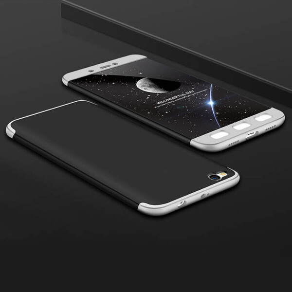 

Пластиковая накладка GKK LikGus 360 градусов для Xiaomi Redmi Y1 Lite (Черный / Серебряный) (560830)